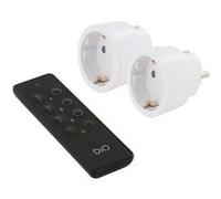 DiO Connected Home - Kit 2 prises nano Schuko + télécommande - Chacon