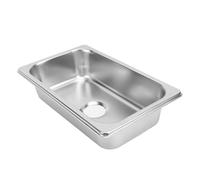 Dioche évier en Acier Inoxydable RV 304 Évier de Cuisine en Acier Inoxydable Lavabo Rectangulaire avec Sortie d'égout de 40 Mm pour Camping-car, Caravane, Yachts et Bateaux (Dessin de polissage