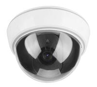 Dioche Fausse Camera Surveillance Exterieur, Fausse Caméra de Sécurité Factice de Simulation de Dôme, Caméra De Surveillance Antivol avec Lumière LED Clignotante