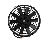 Dioche Universal Electric Automotive Ventilateur de Refroidissement électrique incurvé Universel pour Voiture 12 V 80 W - Ventilateur à Condensateur A/C pour un Flux d'air et des Performances