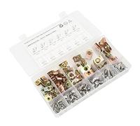 Dioche Vis et Voiture 115 Pièces Kit de Clips d'écrou en U - Assortiment Universel de Vis de Clip de Voiture en Acier Inoxydable M4 M5 M6 M8 pour Motos et Automobiles