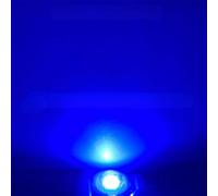 Diodes LED haute puissance avec base de dissipateur thermique - Kit de module PCB en étoile de 20 mm pour remplacement de la lampe frontale de projecteur (pack de 25) (5W/Lumière bleue 460NM)