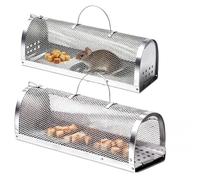 Diompirux 2 Pcs Piège à Rats,Piege a Rat Cage Attrape Souris, Nasse à Rats | Piège à souris réutilisable, respectueux des animaux et facile à utiliser, pour la maison, la cuisine et le jardin.