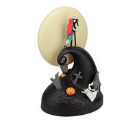Paladone - Diorama lumineux Nightmare Before Christmas - 30 cm LED, Jack & Sally, USB - Noir