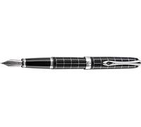 Stylo plume Diplomat Excellence A plus losange guilloché lapis noir, force M