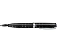 DIPLOMAT - D40101040 - Excellence Stylo Bille EasyFLOW - Rhomb Guilloché Noir Mat Chrome - Résistant et Élégant - Garantie 5 Ans