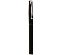 Diplomat Esteem Pointe large en acier, Stylo à Plume - Noir lacqué
