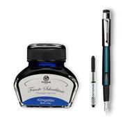 Diplomat Magnum John Doe set de stylos à plume, stylo à plume en set avec encre d'écriture et convertisseur, set d'écriture