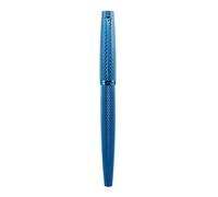 DIPLOMAT - Plume Viper - Roller Bleu Guilloche - Corps en Aluminium - Résistant et Élégant - Garantie 5 Ans