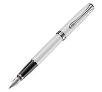 DIPLOMAT - Stylo Plume Acier Excellence A2 - Banc Perle - Taille Medium - Résistant llure Moderne - Savoir Faire Traditionnel - Garantie 5 Ans - D40210025