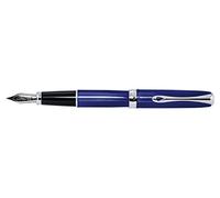DIPLOMAT - Stylo Plume Acier Excellence A2 - Skyline Bleu - Taille Medium - Résistant llure Moderne - Savoir Faire Traditionnel - Garantie 5 Ans - D40215025