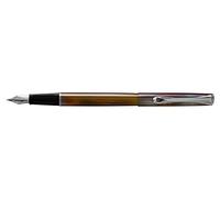 DIPLOMAT - Stylo Plume Acier Traveller - Flame - Solide et Épuré - Écriture Fine et Confortable - Acier Inoxydable - Savoir Faire Traditionnel - Garantie 5 Ans - D40701025