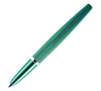 DIPLOMAT - Stylo Plume Viper - Vert Guilloché - Corps en Aluminium - Résistant et Élégant - Garantie 5 Ans