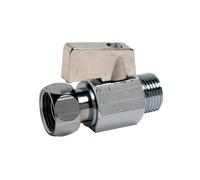 Dipra 374034 Robinet de Chasse d'Eau, Droit, 1/4 de Tour, avec Ecrou Tournant