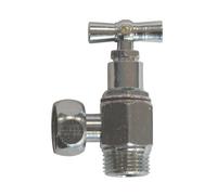 Dipra 375034 Robinet de Chasse d'Eau à Soupape, Equerre, avec Ecrou Tournant