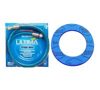 Dipra 73150 Tuyau Flexible en Inox pour Gaz Naturel, longueur 1.50m & Boutté 1081911 JGN15 Lot de 5 Joints gaz naturel 15 x 21 Bleu