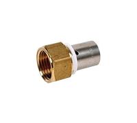 Dipra 732054 Raccord PER à Sertir, Droit Fixe, diamètre 16 mm, Femelle F20/27 (3/4")