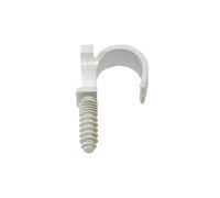 DIPRA - Colliers de fixation simples pour tube PER Ø16 mm - lot de 10 - blanc - support de tube plomberie
