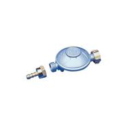 Dipra - Détendeur Gaz Butane a Sécurité - Norme NF - Débit 1,3 kg/h - Pression 28 mbar - Ecrou Bouteille - Avec Raccord Tétine