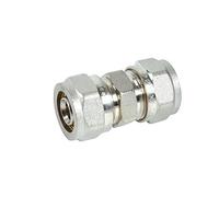 DIPRA - Raccord multicouche à compression manchon égal Ø16 mm - raccord droit pour tube multicouche - plomberie