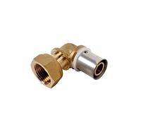 DIPRA - Raccord PER à sertir coude écrou tournant femelle F12/17 (3/8") - Ø12 mm - raccord plomberie PER