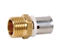 DIPRA - Raccord PER à sertir droit mâle fixe M15/21 (1/2") - Ø12 mm - raccord plomberie PER