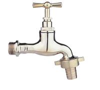 DIPRA - Robinet de Puisage Mâle/Mâle 15/21 - Diamètre 15 mm - Nez d’Arrosage - Laiton
