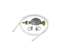 Dipra - Tube Souple Gaz Butane + Détendeur Tétine - Norme NF D 36-110 - Validité 5 ans - Avec 2 Colliers de Serrage - Longueur 1,5 m