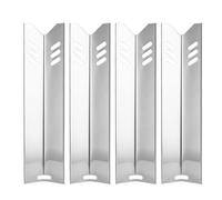 DIRBAK Chaleur Universelle pour Gril, Paquet de 4 plaques chauffantes de Rechange pour Barbecue en Acier Inoxydable pour Une Cuisson Uniforme et Une amélioration de la saveur Lors des