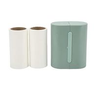 DIRBAK Rouleau épilateur Portable pour Animaux de Compagnie, avec 2 recharges, Brosse à Peluches Collante pour Meubles, Tapis et vêtements, 9x11x5cm