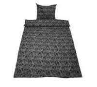 Direct Trade Service Housse de couette danoise gris peluche 1 personne avec taie d'oreiller pour camion (gris)