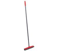 Dirt Devil Balai en Caoutchouc Poils d'Animaux - Caoutchouc - Raclette - Avec Manche 120 cm - Gris / Rouge