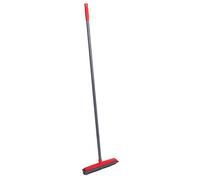 Dirt Devil Balai en Caoutchouc - Balai en Poils d'animaux - en Caoutchouc - avec Manche - 120 cm - Gris/Rouge
