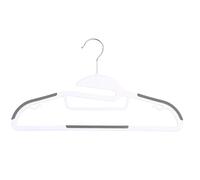 Dirt Devil Cintres 3 Pièces - Cintres Antidérapants - Convient pour Les Hauts et Les Chemisiers - 41 x 22 CM - Organisateur de Vêtements pour la Garde-Robe et Le Portant - Plastique - Blanc/Gris