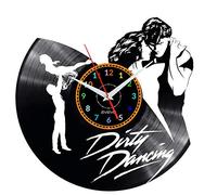 Dirty Dancing Horloge Murale Décorative Moderne avec Disque Vinyle Vinyle Horloge Rétro Vintage pour Cadeau Pour Les Amateurs du Film et de la Danse Classique Fait À La Main W0327