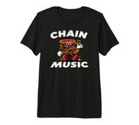 Disc Golf Chain Music Retro Basket Mascot T-Shirt Haut de Gamme