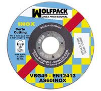 Disco Corte Abrasivo Inoxidable 125x1,0x22,2 mm.