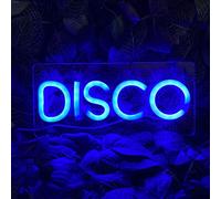 Disco Lumière néon LED bleue néon panneau USB Lampe publicitaire Lampe Art Fête Veilleuse Décoration murale Gaming Setup Streamer Fond Éclairage décoratif Applique murale Disco Bar Club Décoration