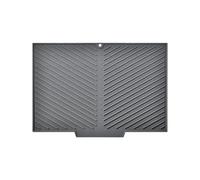Dish Drying Mat, Hot Pads, 14.6x9.6 Inches Silicone Plate Pad, Heat-Resistant Draining Accessory, Fast Dry Mat for Home, Indoor, Outdoor, Dishes Forks Spoons and Kitchen Use