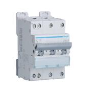 disjoncteur hager - 3 pôles + neutre - 10a - 6ka - courbe c - vis / vis