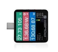 DISJEST KM003C Testeur de charge rapide USB-C professionnel PD3.2 QC5.0 voltmètre ampèremètre numérique pour banque d'alimentation, chargeur et analyse de protocole de câble, écran LCD 1,54"