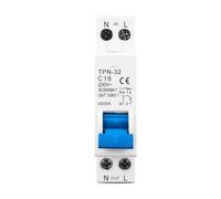 Disjoncteur 18MM 1P + N 6A 10A 16A 20A 25A 32A, montage sur Rail Din, interrupteur d'air domestique Miniature