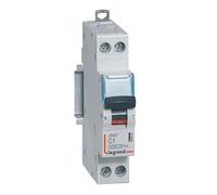 Legrand Disjoncteur DNX³ 4500 1 A Courbe C 6 kA 1P+N 230V vis/vis 1 module