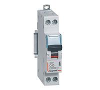 Legrand Disjoncteur DNX³4500 40 A Courbe C 6 kA 1P+N 230 V 1 module vis/vis