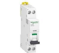 Schneider Electric - disjoncteur modulaire Acti9 iDT40T 1P+N 4A Courbe C 6 kA A9P22604