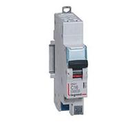 Disjoncteur 6A courbe C - 6 kA - - 1P+N 230V~ - 1 module - auto/auto - DNX³4500