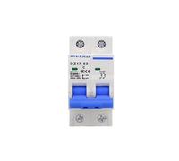 Disjoncteur à air DZ47-63, petit disjoncteur 2P, protection contre les fuites d'air domestique 6A, 10A, 16A, 20A, 25A, 32A, 40A, 50A, 63A(25 V)