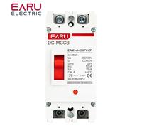 Disjoncteur à boîtier moulé solaire 2P DC, Protection contre les surcharges MCCB, protecteur pour isolateur de batterie solaire photovoltaïque PV