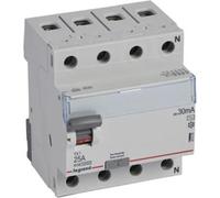 Disjoncteur à courant résiduel P 304 4P 25A 30MA TYPE AC TX3 SERIES 411707