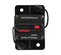 Disjoncteur à réinitialisation manuelle 30 A-300 A 12 V-48 V CC, étanche IP67 pour voiture, bateau, camion, fusible automatique avec capuchon en caoutchouc M6 (300 A)